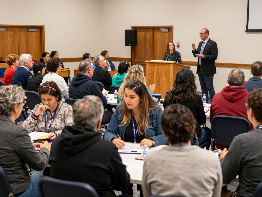 Community gathering at ARC Launch Events for church leaders