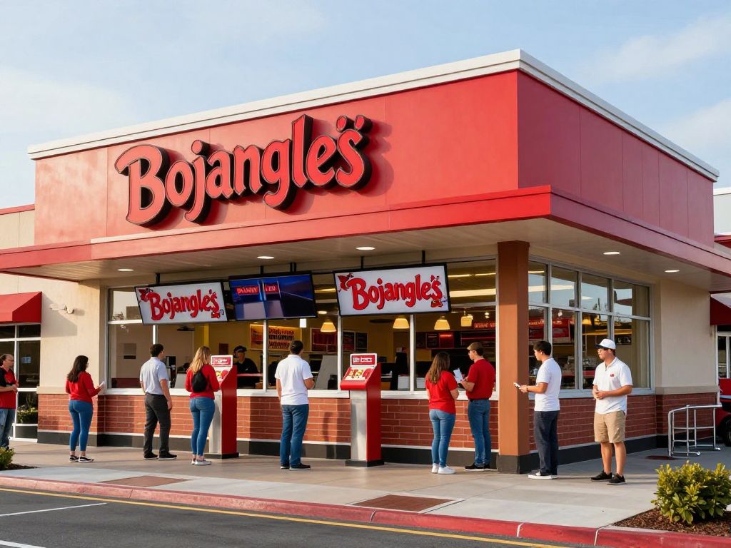 Modern Bojangles' restaurant showcasing expansion and modernization efforts