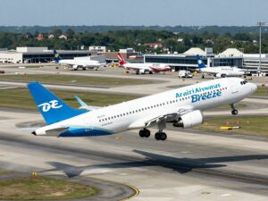 Breeze Airways planes at Atlantic City International Airport
