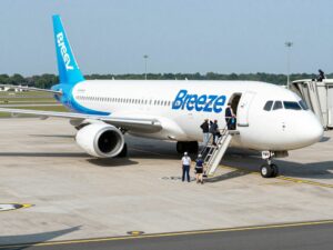 Breeze Airways planes at Charleston International Airport