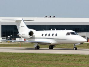 Learjet 45 of Breeze Airways at Charleston maintenance center