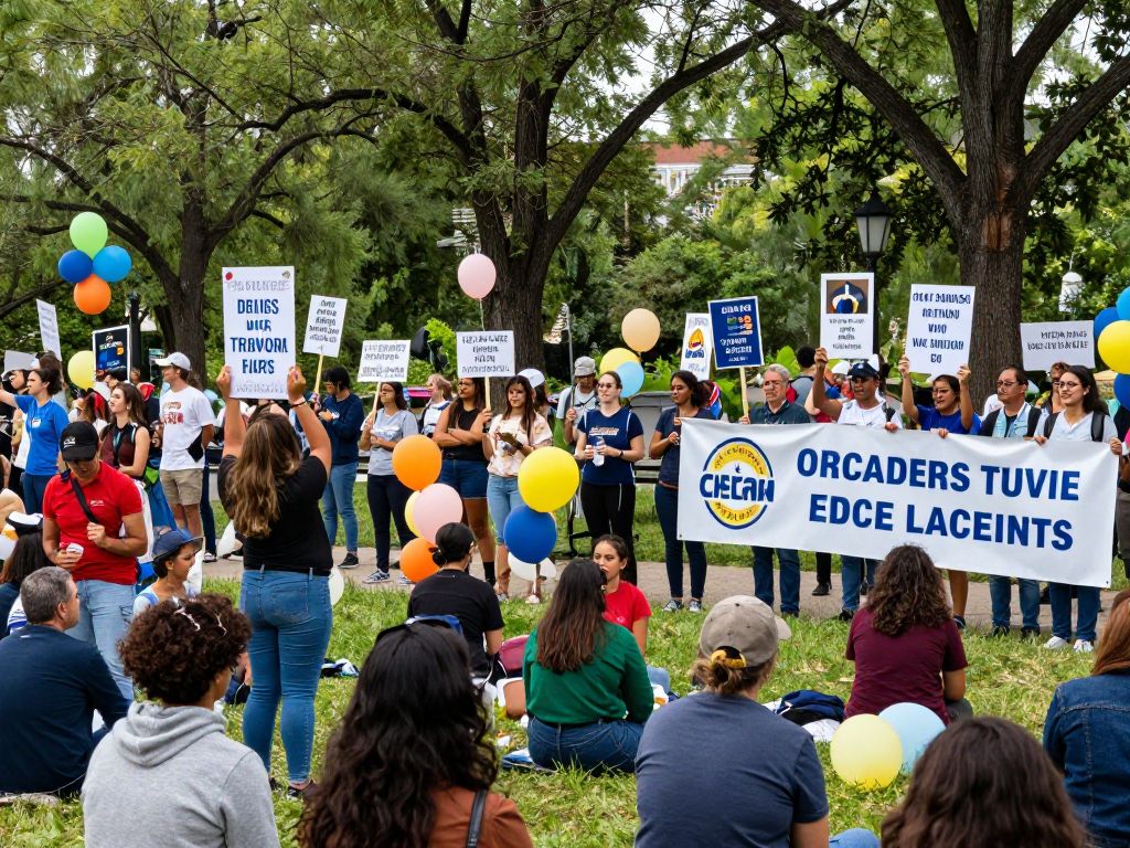 Community members gathered at Marion Square for a civic engagement event.