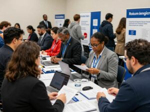 Participants at the Charleston County public service hiring event