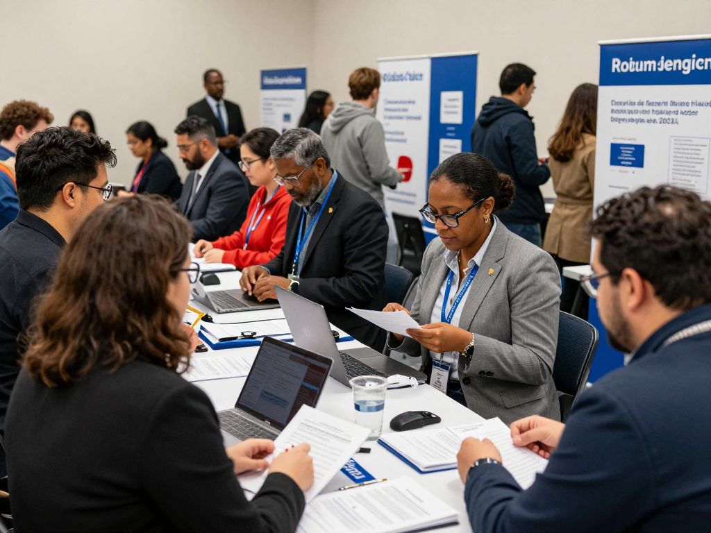Participants at the Charleston County public service hiring event