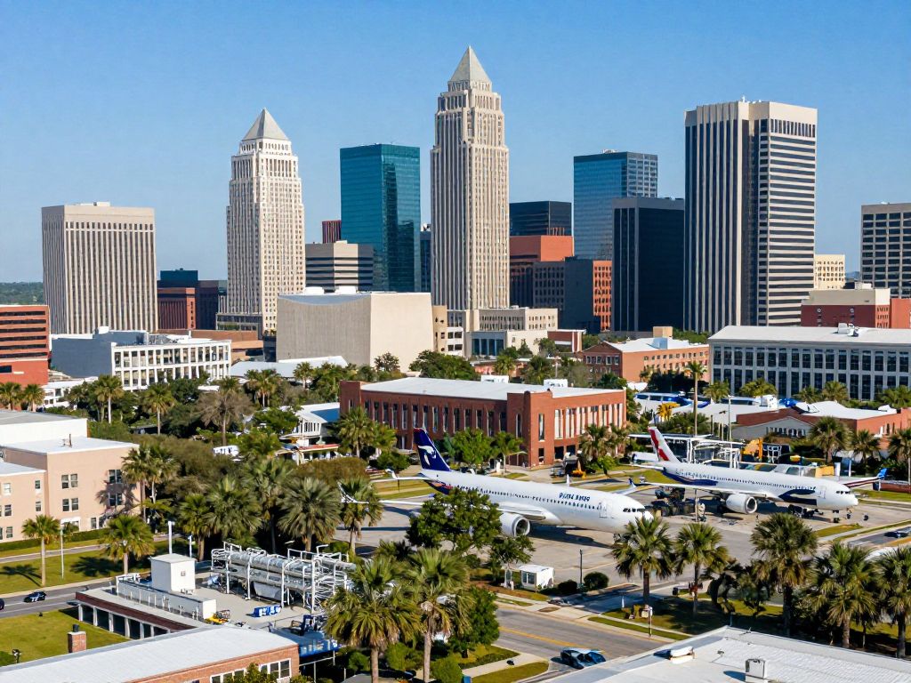 Cityscape of Charleston, SC highlighting Boeing's influence on local economy.