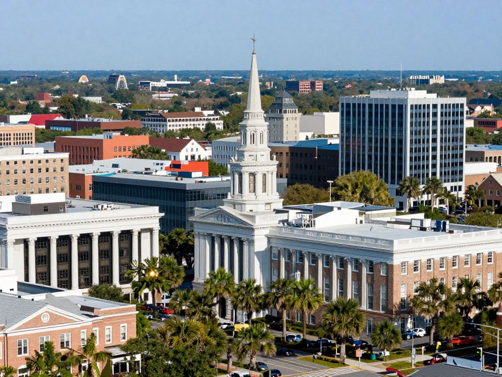 Charleston, SC business landscape representing Titan Insurance Group's positive outlook.