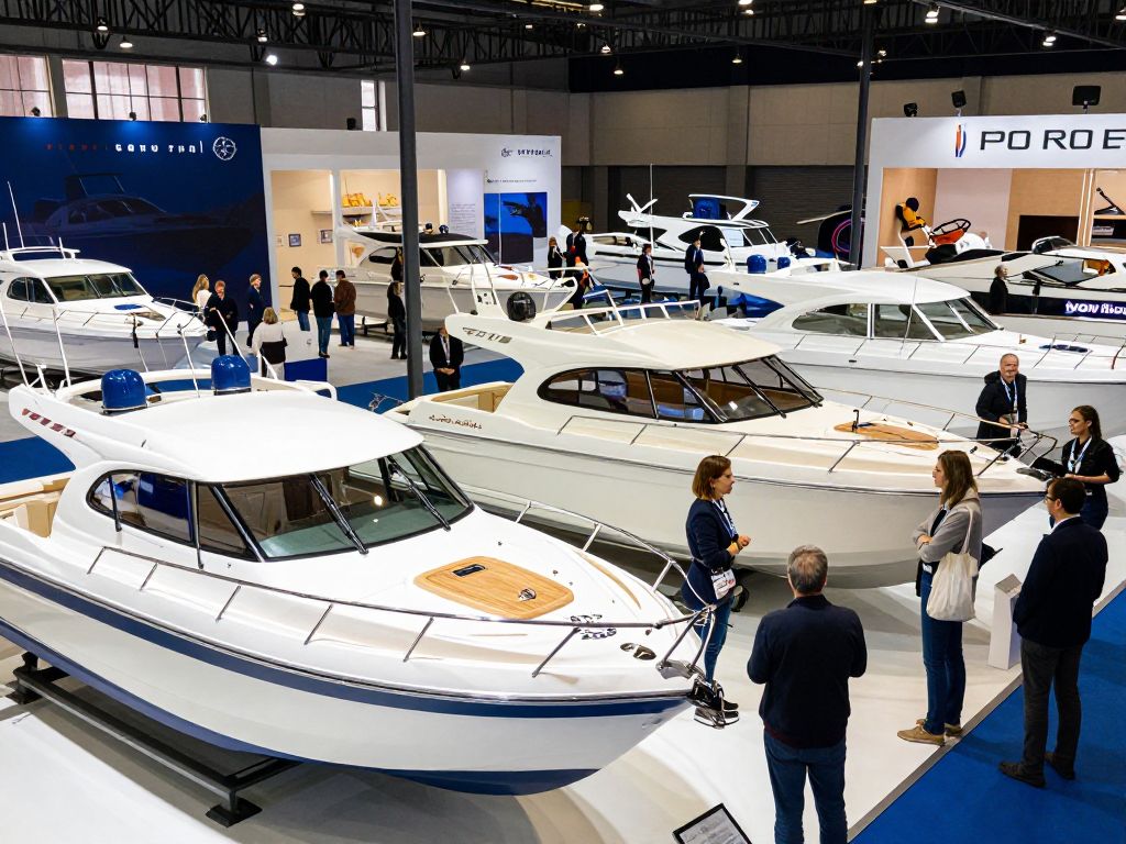 Watercraft display at the CHS Boat Show