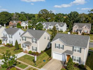 A view of homes and rental apartments in Columbia SC
