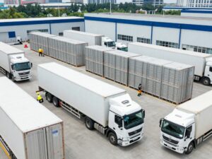 Logistics warehouse at East Coast Warehouse expansion in Houston.