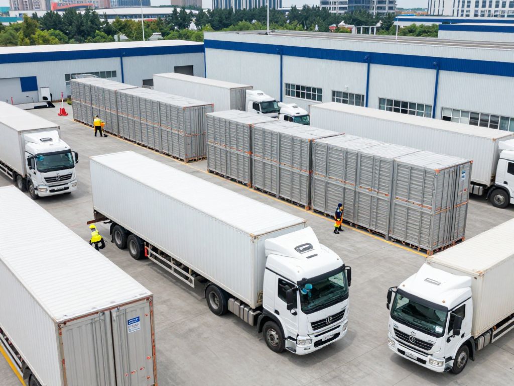 Logistics warehouse at East Coast Warehouse expansion in Houston.