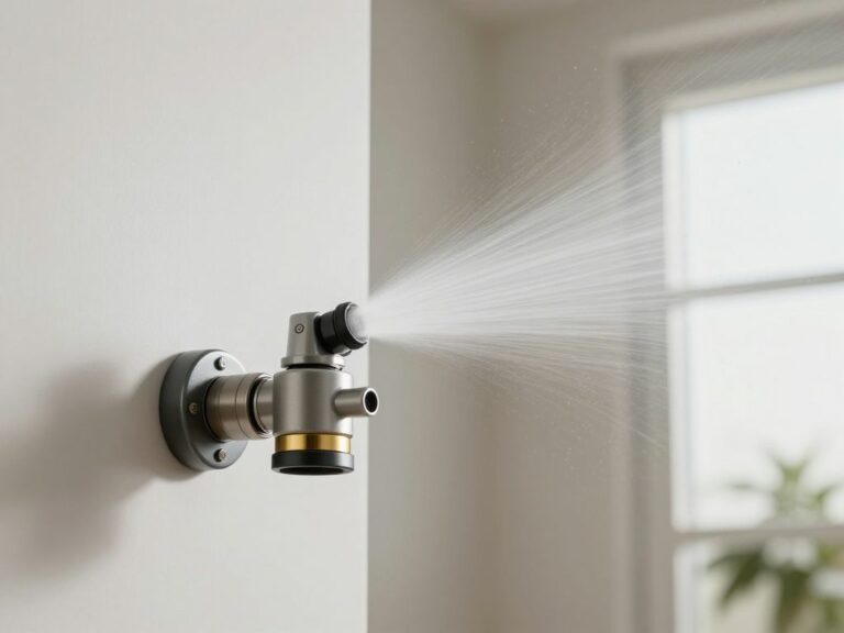 Fire sprinkler system activated in an apartment during a fire emergency