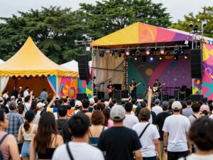 Crowd enjoying the Good Times Fest in Charleston