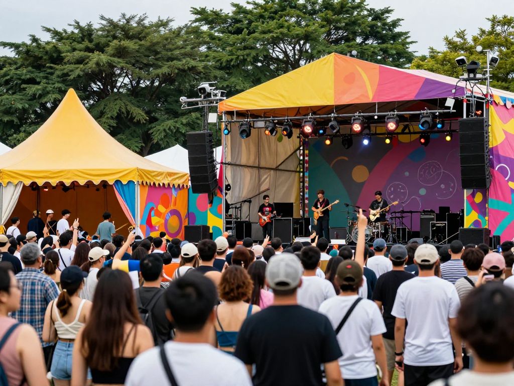Crowd enjoying the Good Times Fest in Charleston