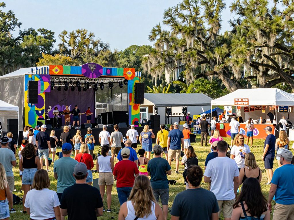 Crowds at High Water Festival in North Charleston