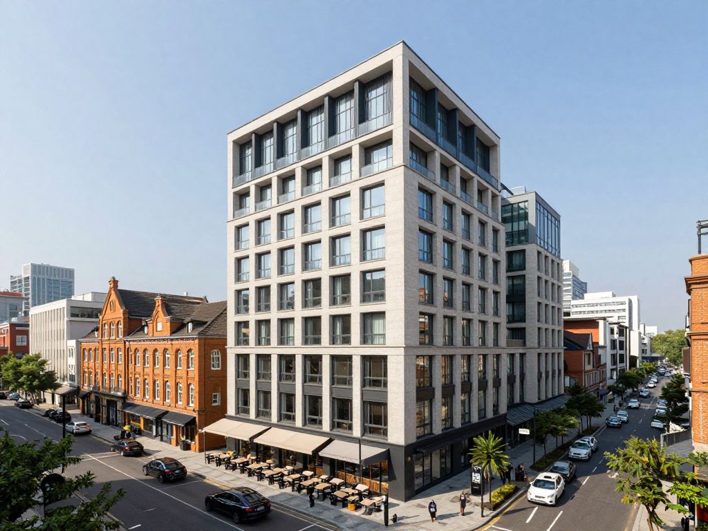 Rendering of the Limelight Hotel mixed-use development in Downtown Charleston