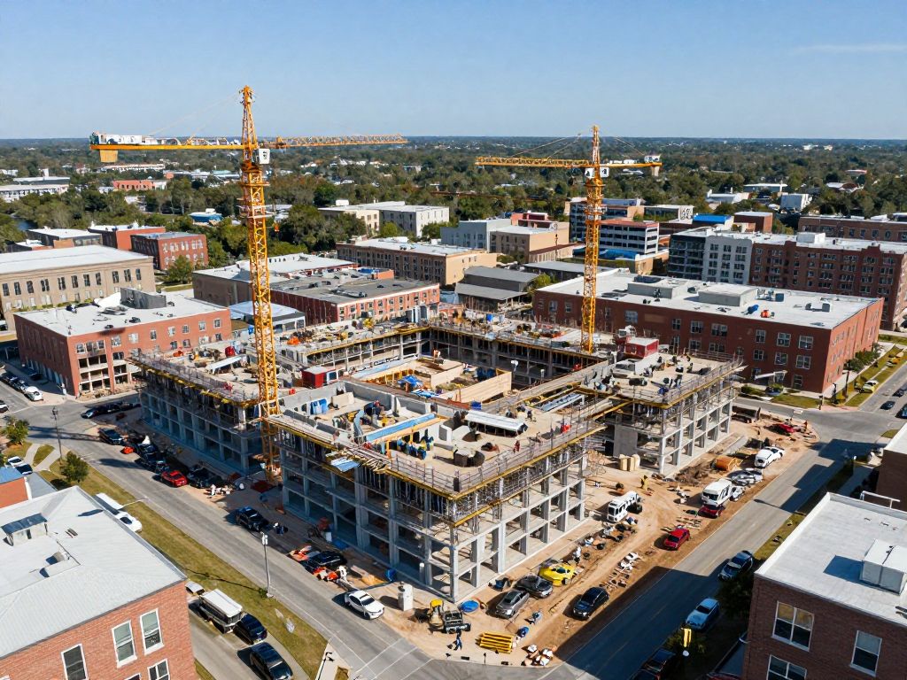 Construction site of Magnolia Landing in Charleston, SC