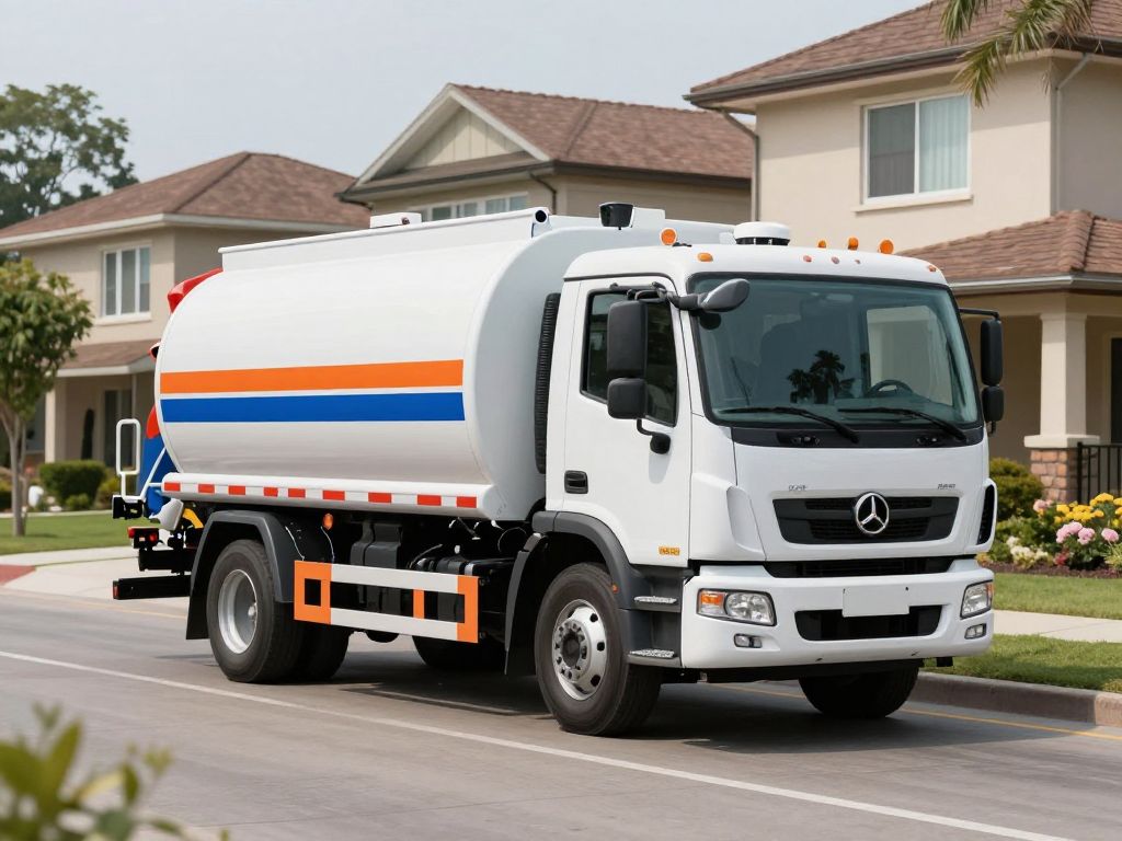 A mobile fuel delivery truck providing fuel service at a customer's location in Wichita.