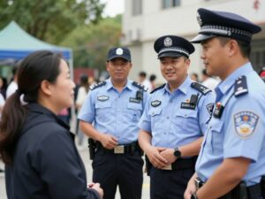 A community engagement event with police in North Charleston.