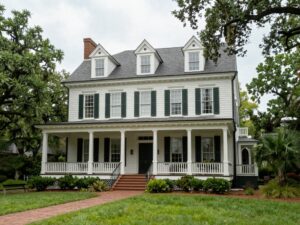 Exterior view of the historic Piggly Wiggly house in Charleston