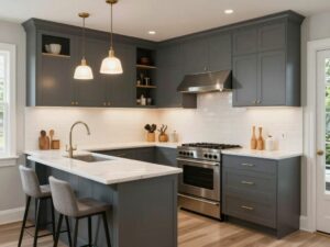 Modern kitchen design in Charleston with a functional layout.