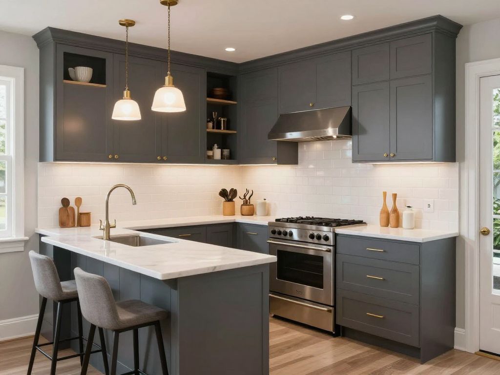 Modern kitchen design in Charleston with a functional layout.