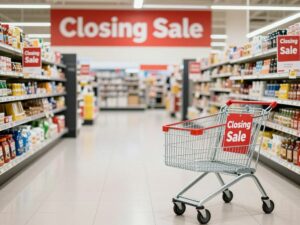 Saks OFF 5TH store with closing signs