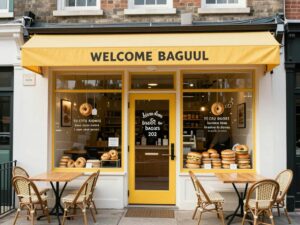 Exterior view of Utopia Bagels shop in Charleston