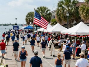 Charleston's waterfront celebration for the 250th anniversary.