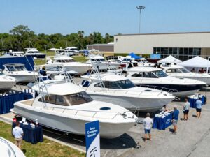Charleston Boat Show featuring diverse watercraft and exhibitors