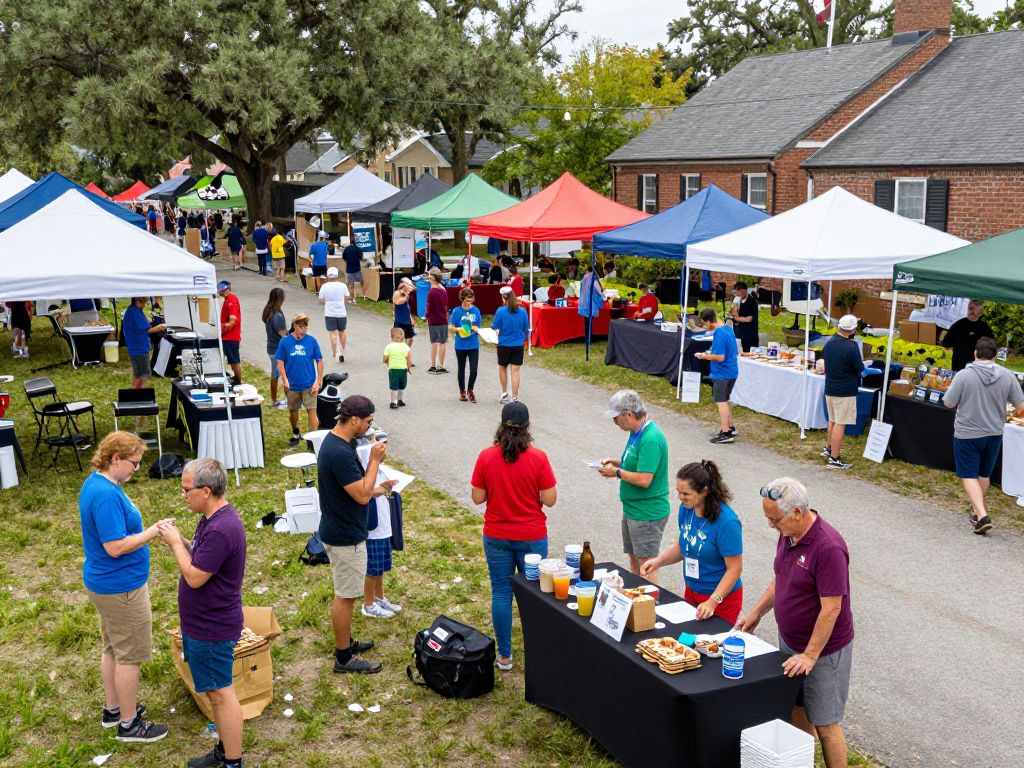 People enjoying local events in Charleston SC