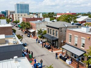 Charleston cityscape illustrating economic growth and innovation