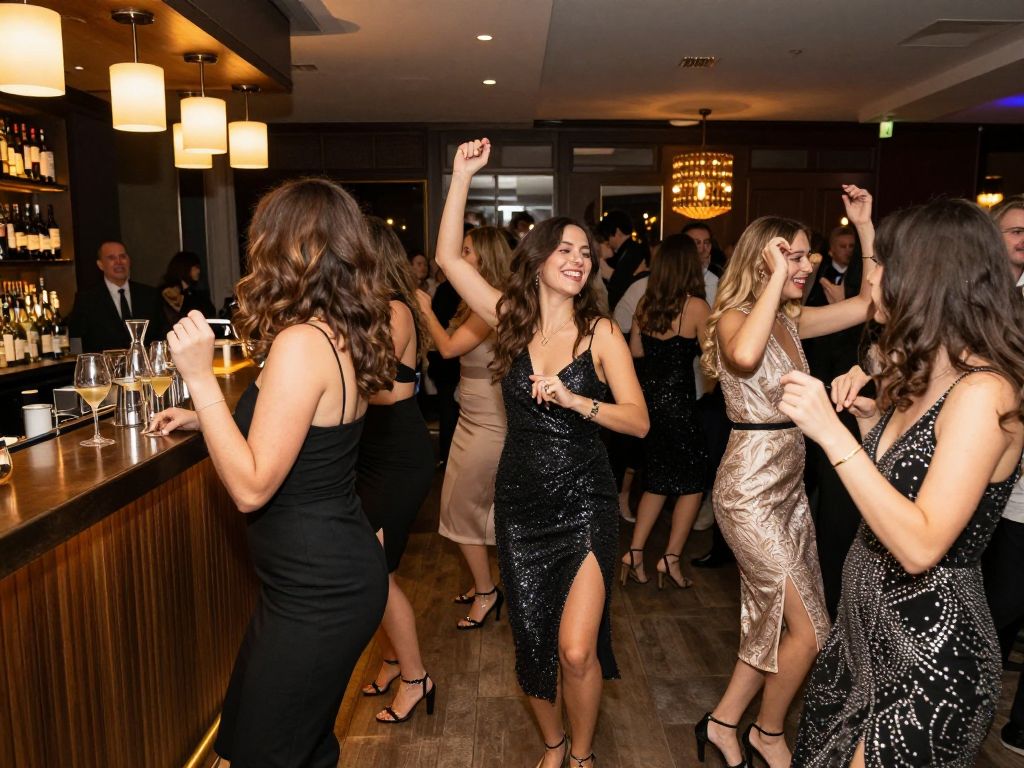 Women celebrating at the Charleston Mom Prom