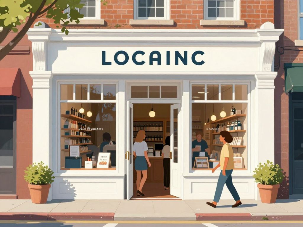 A small local business in Charleston, South Carolina with customers and staff.