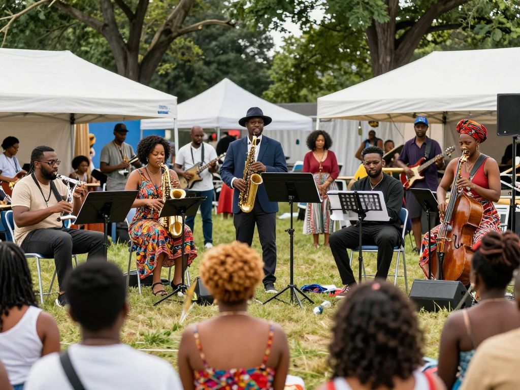 Audience enjoying the performances at the Color of Music Festival in Charleston.