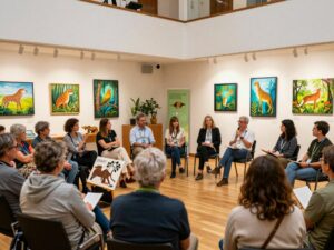 Panel discussion on conservation partnerships at the Southeastern Wildlife Exposition