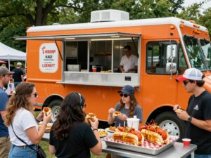 Cousins Maine Lobster food truck at grand opening in Columbia, SC