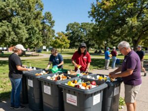 Residents using the compost drop-off site in North Charleston