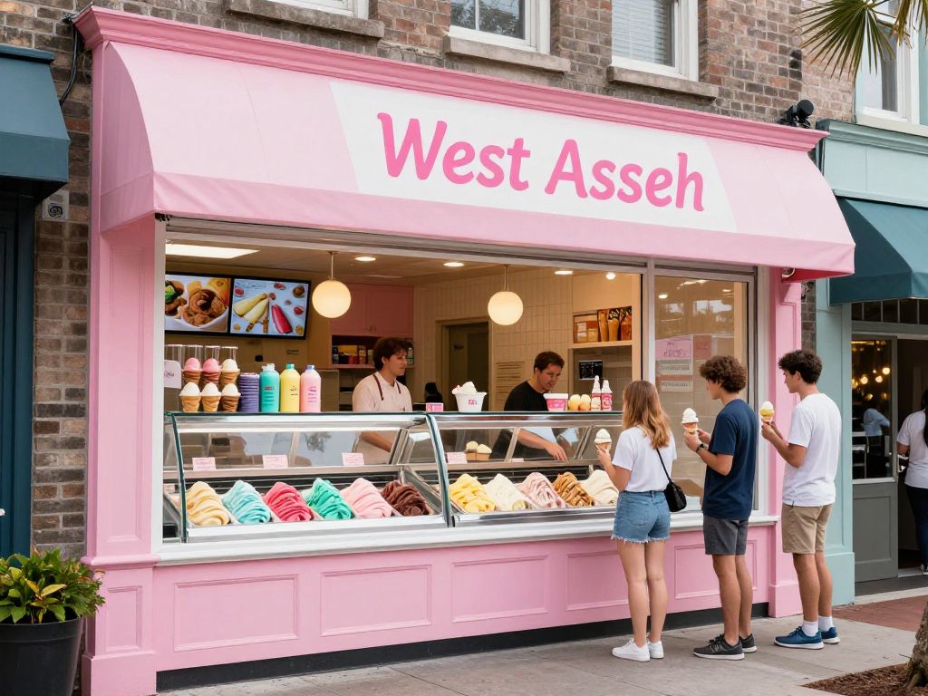 The Lick ice cream shop in West Ashley, Charleston