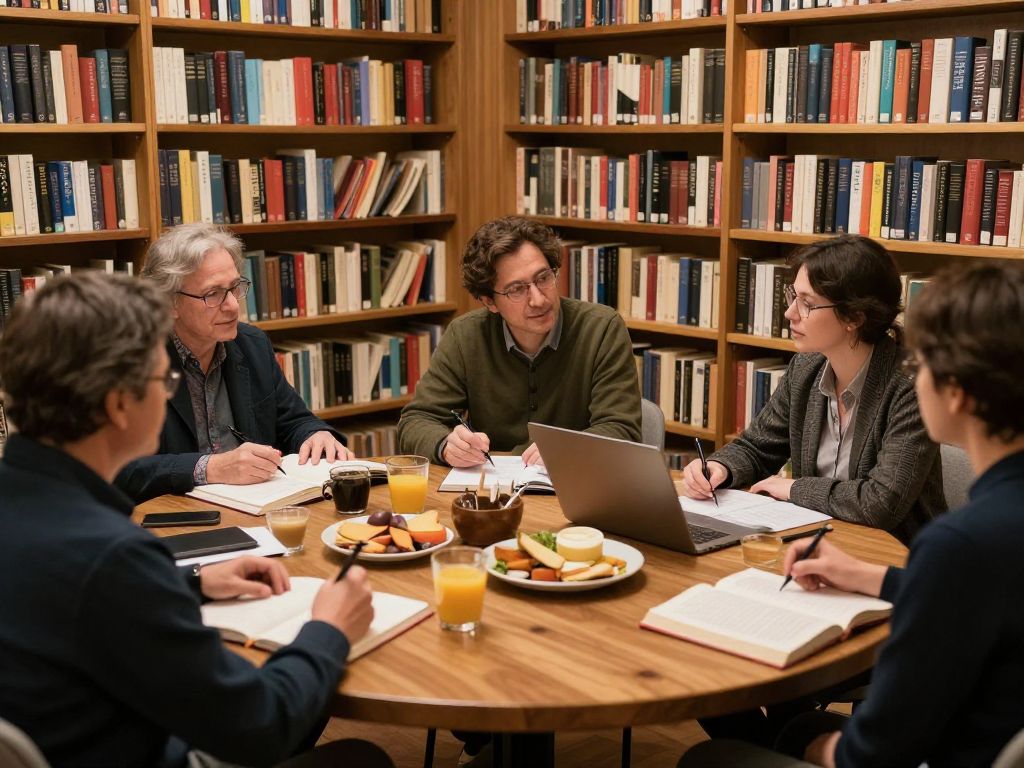 Authors discussing their craft at the Timrod Library event