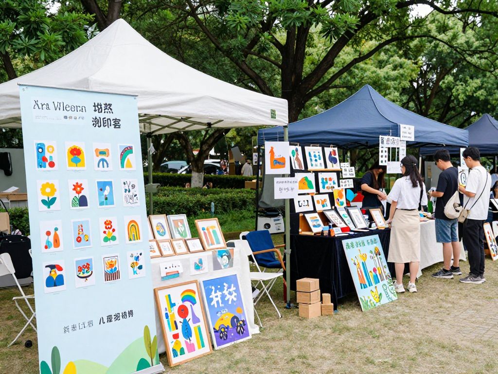 Artwork displayed at the North Charleston Arts Fest