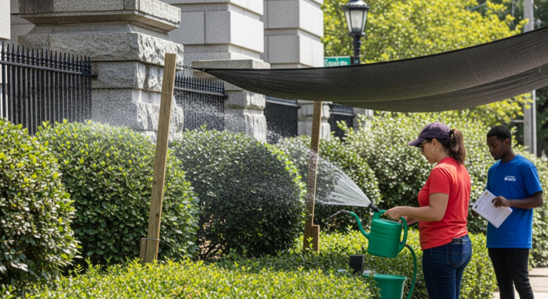 Charleston Gardeners Adapt to Summer Heat with Strategic Watering and Shade
