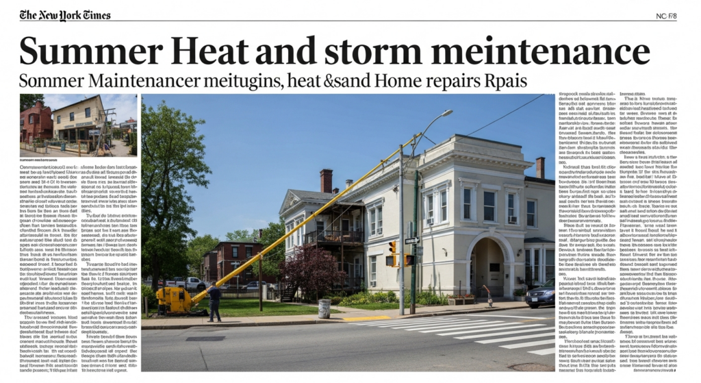 Charleston Homeowners Navigate Summer Heat and Storm Season with Maintenance Focus