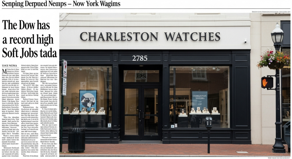 Charleston Watches as Dow Reaches Record High on Soft Jobs Data