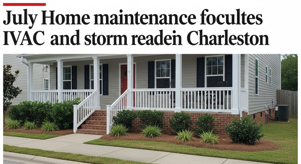 July Home Maintenance Focuses on HVAC, Storm Readiness in Charleston
