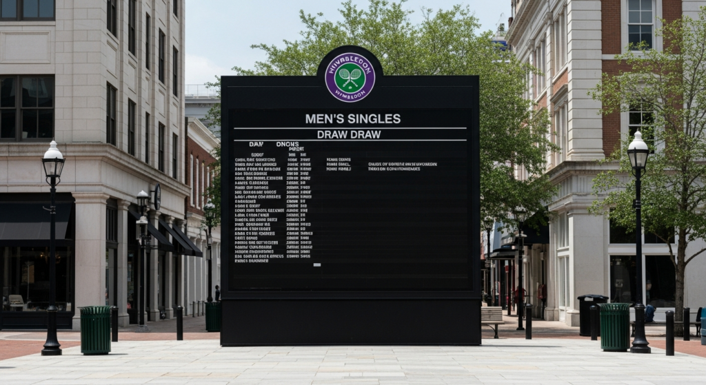 Wimbledon Men’s Singles Draws Attention in Charleston as Tournament Progresses