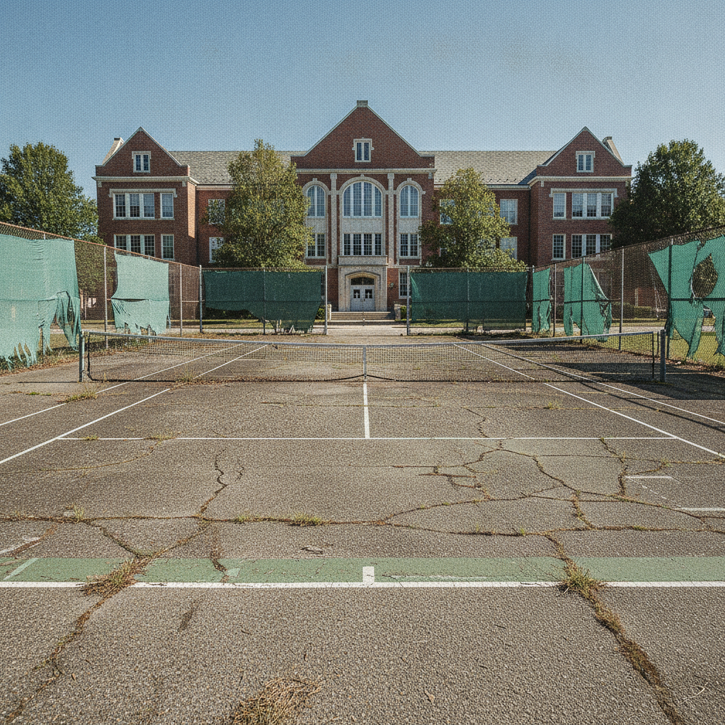 North Charleston High School Tennis Courts Crumble After Dedication