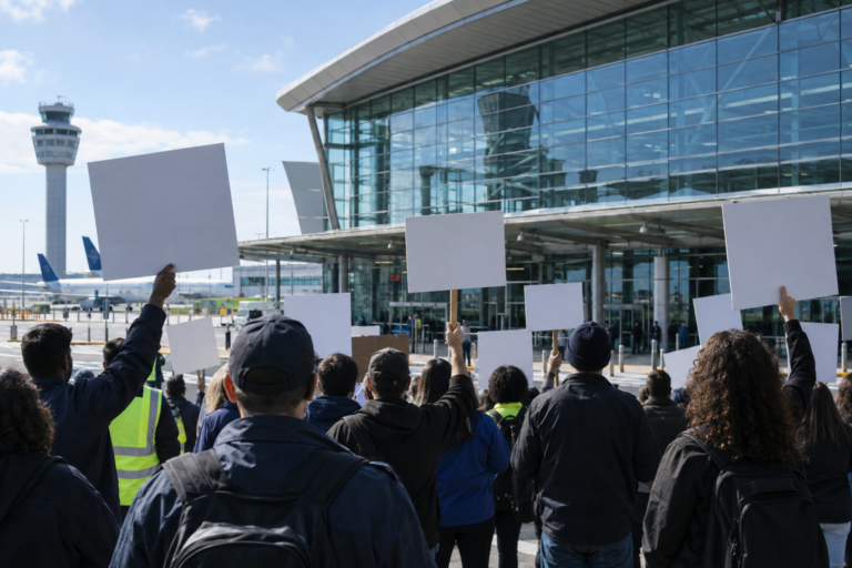 Union Rallies at Charleston Airport Over TSA Plan