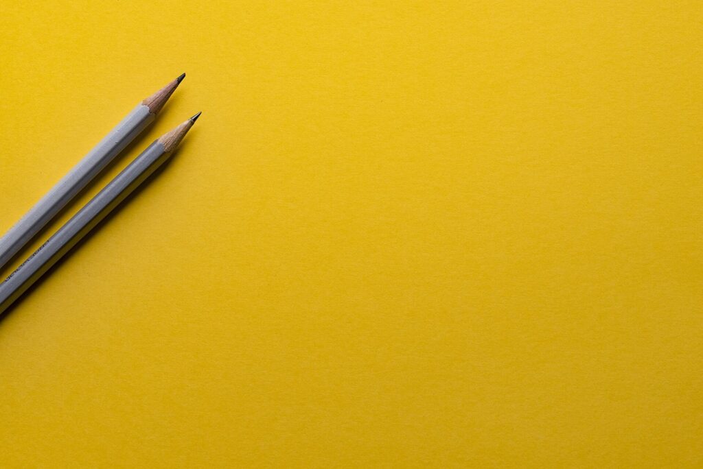 Close-up of colored pencils