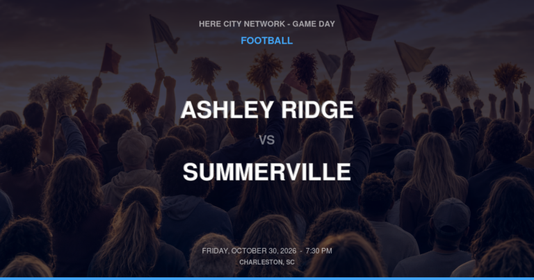 Ashley Ridge vs. Summerville — Football Game Day — Summerville, SC — Oct 30, 2026