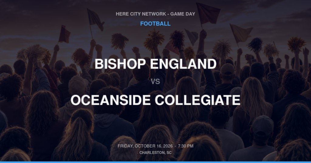 Bishop England vs. Oceanside Collegiate — Football Game Day — Mount Pleasant, SC — Oct 16, 2026